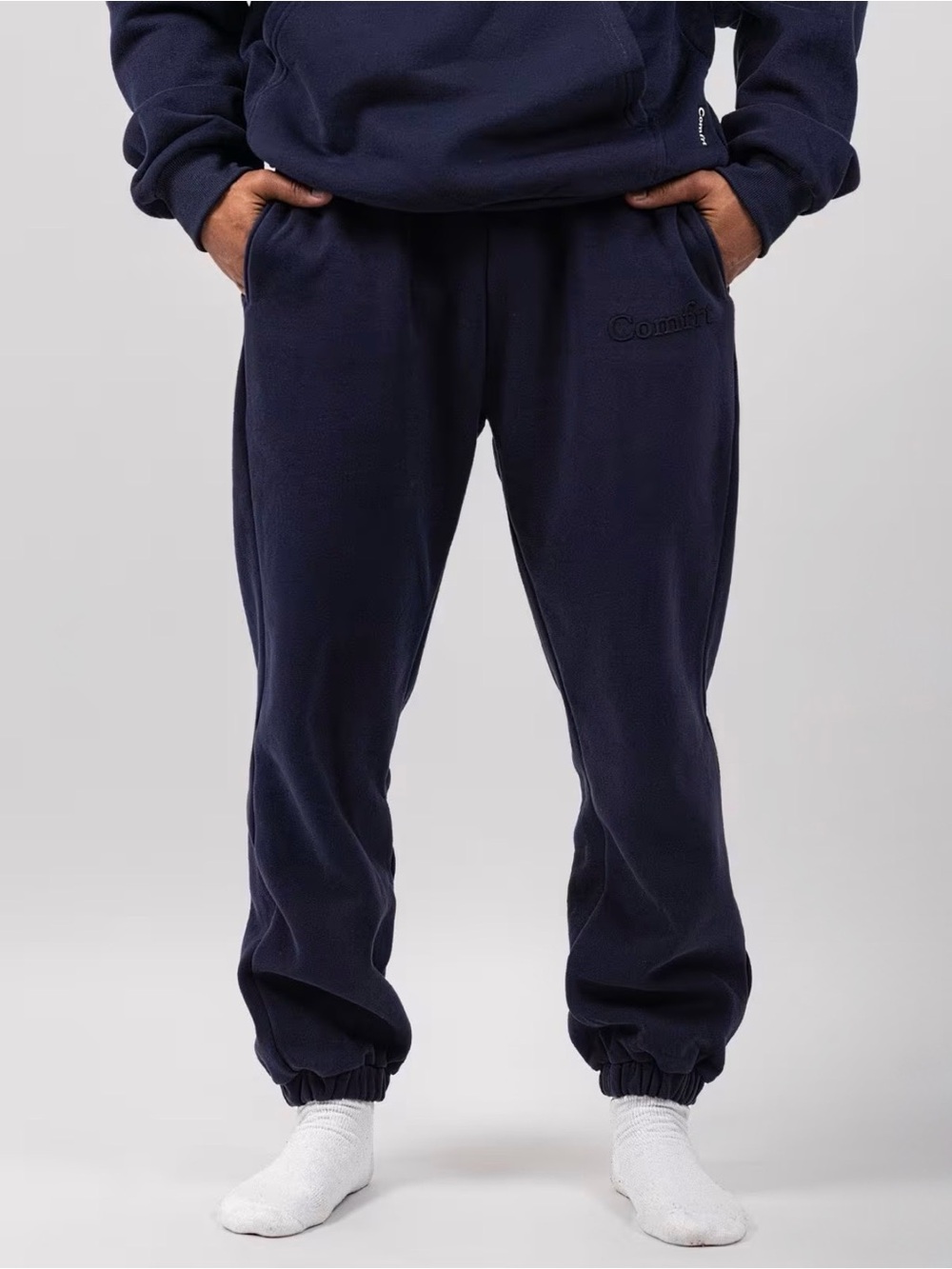 Comfy® Men's Navy Fleece Jogger Sweatpants